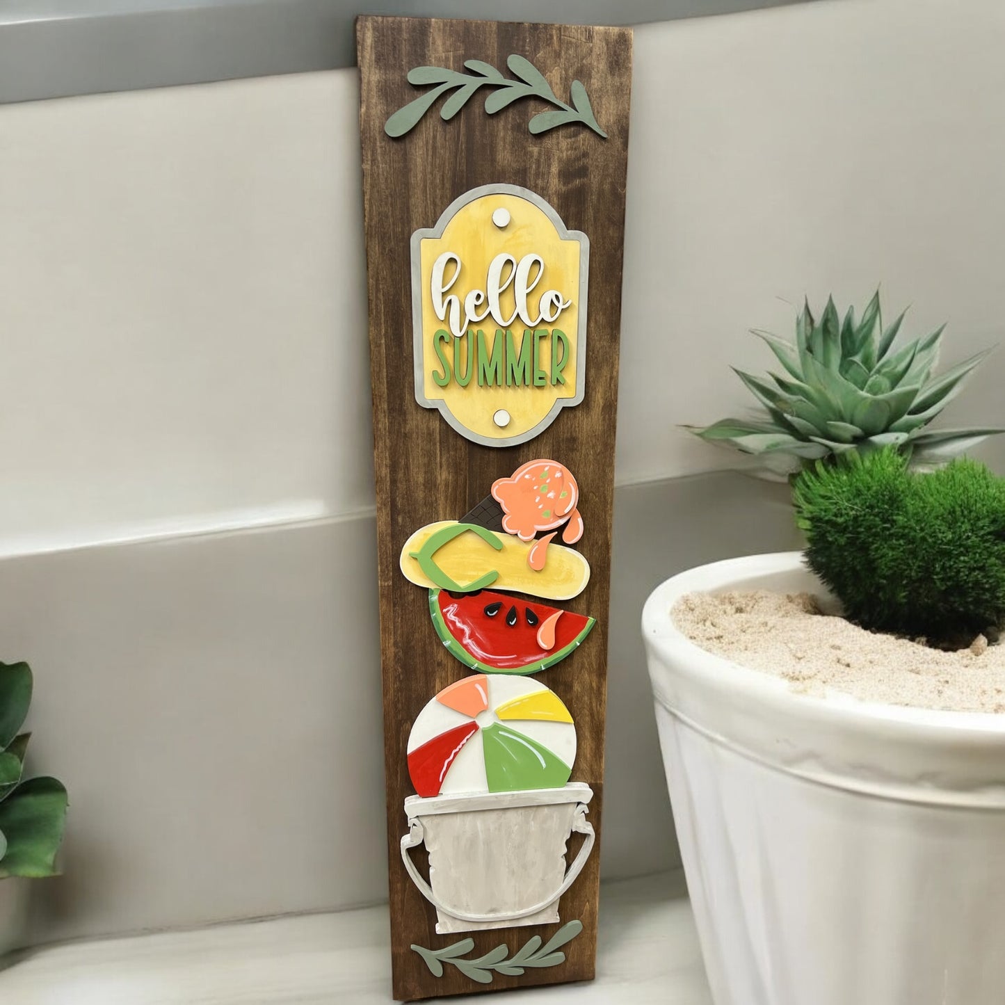 Wood Porch Leaner Insert