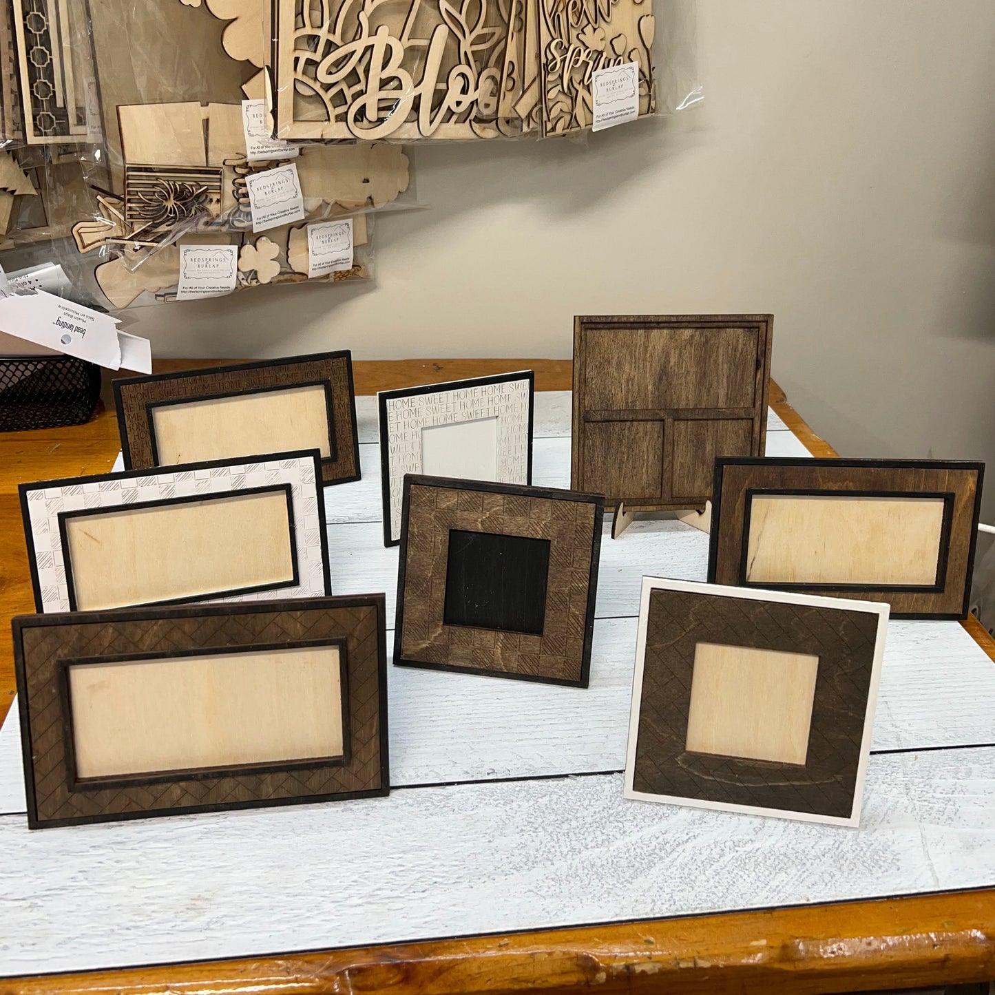 Wood Blanks Mini Rectangle Frame