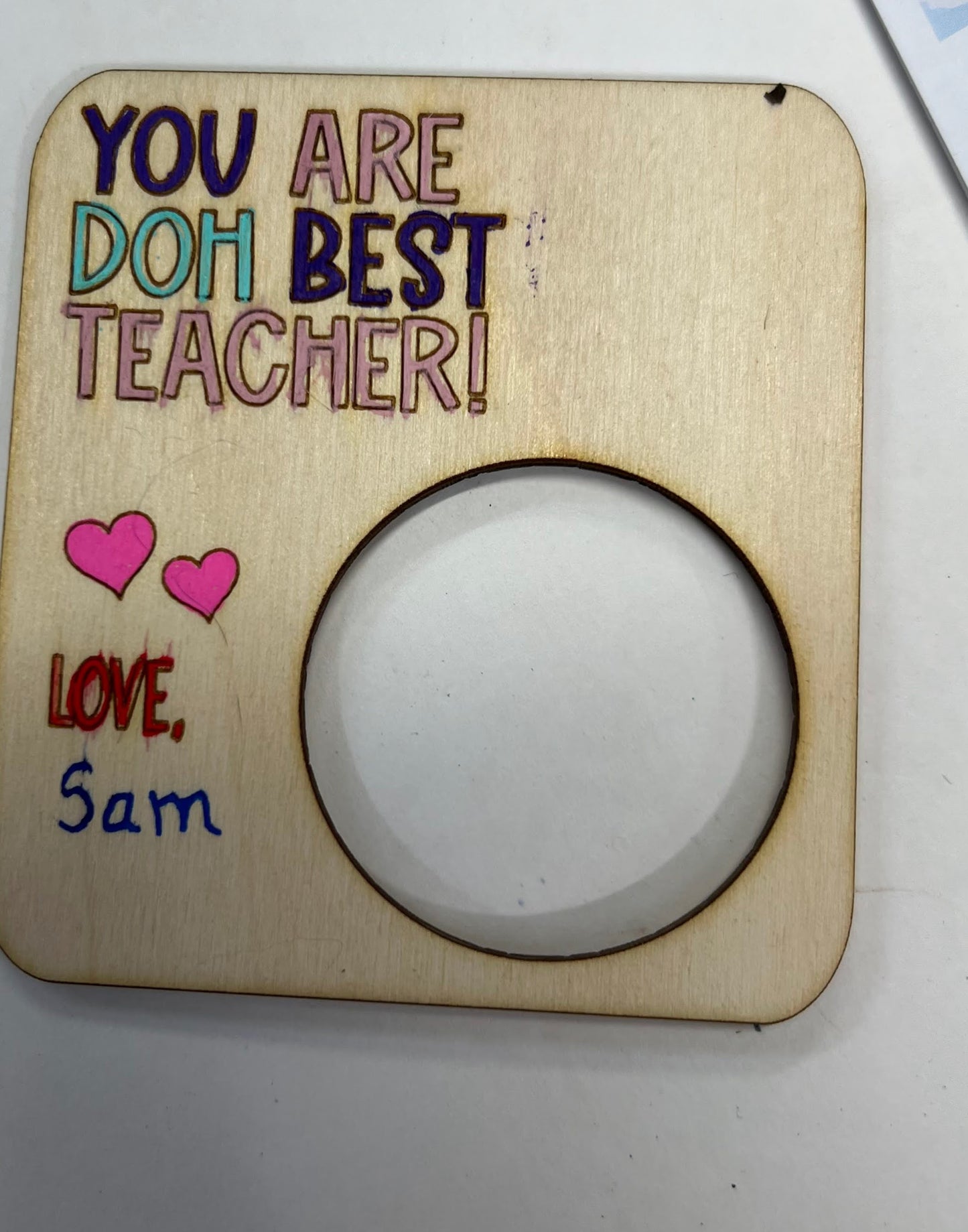 Valentine's Day Play Doh Cards