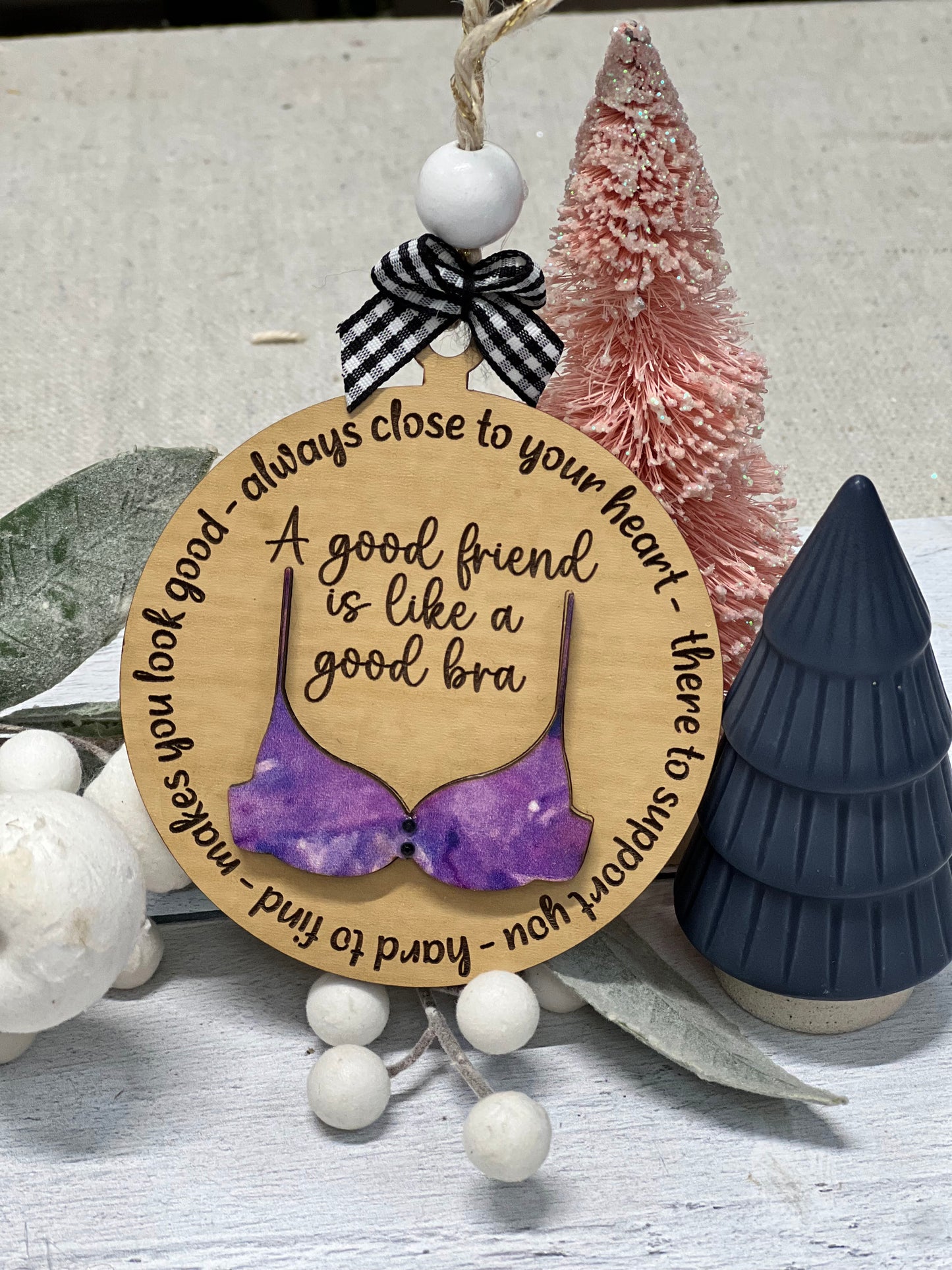 Christmas Ornament Supporting Friend