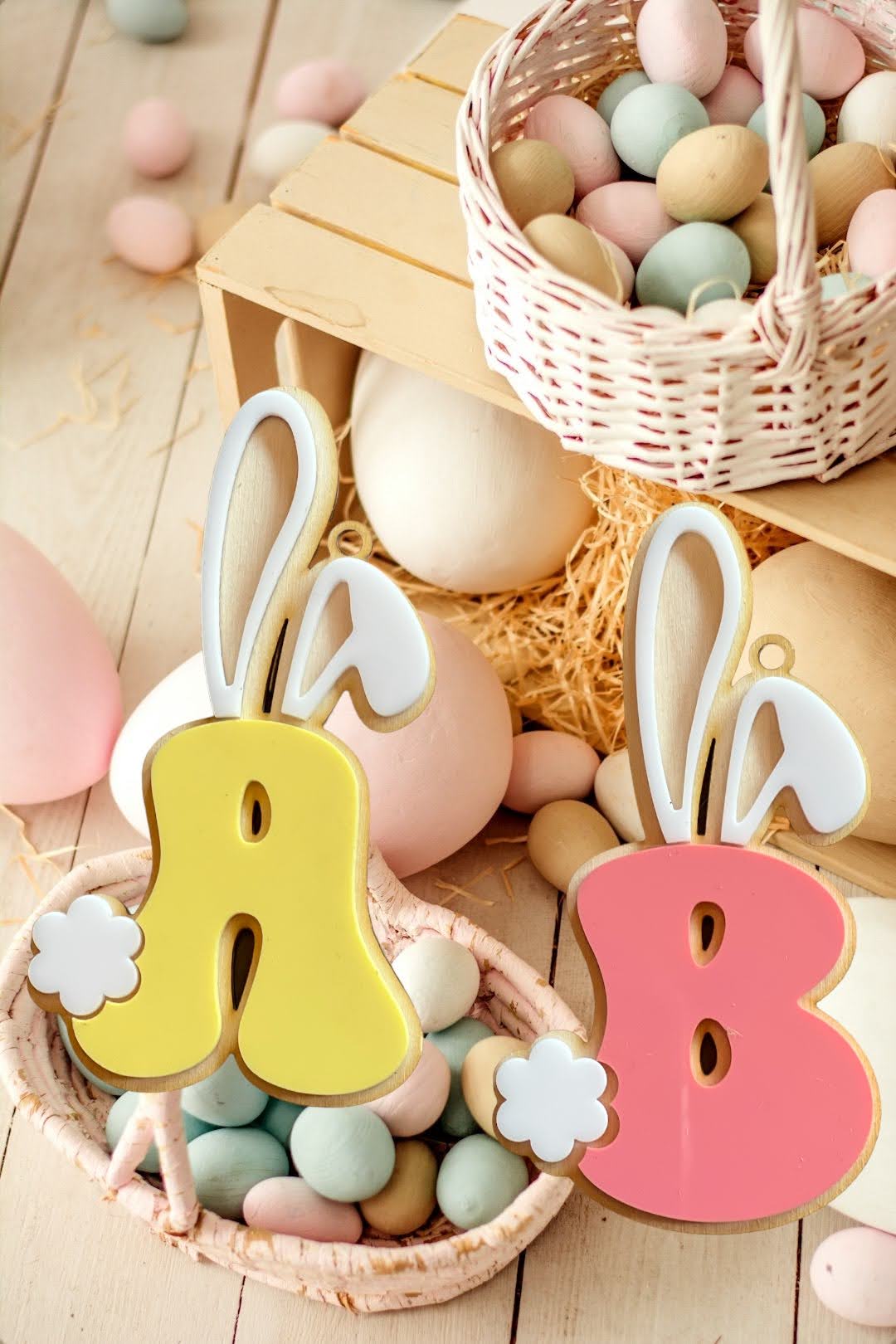 Easter Bunny Letter Tags- Plain and Personalized