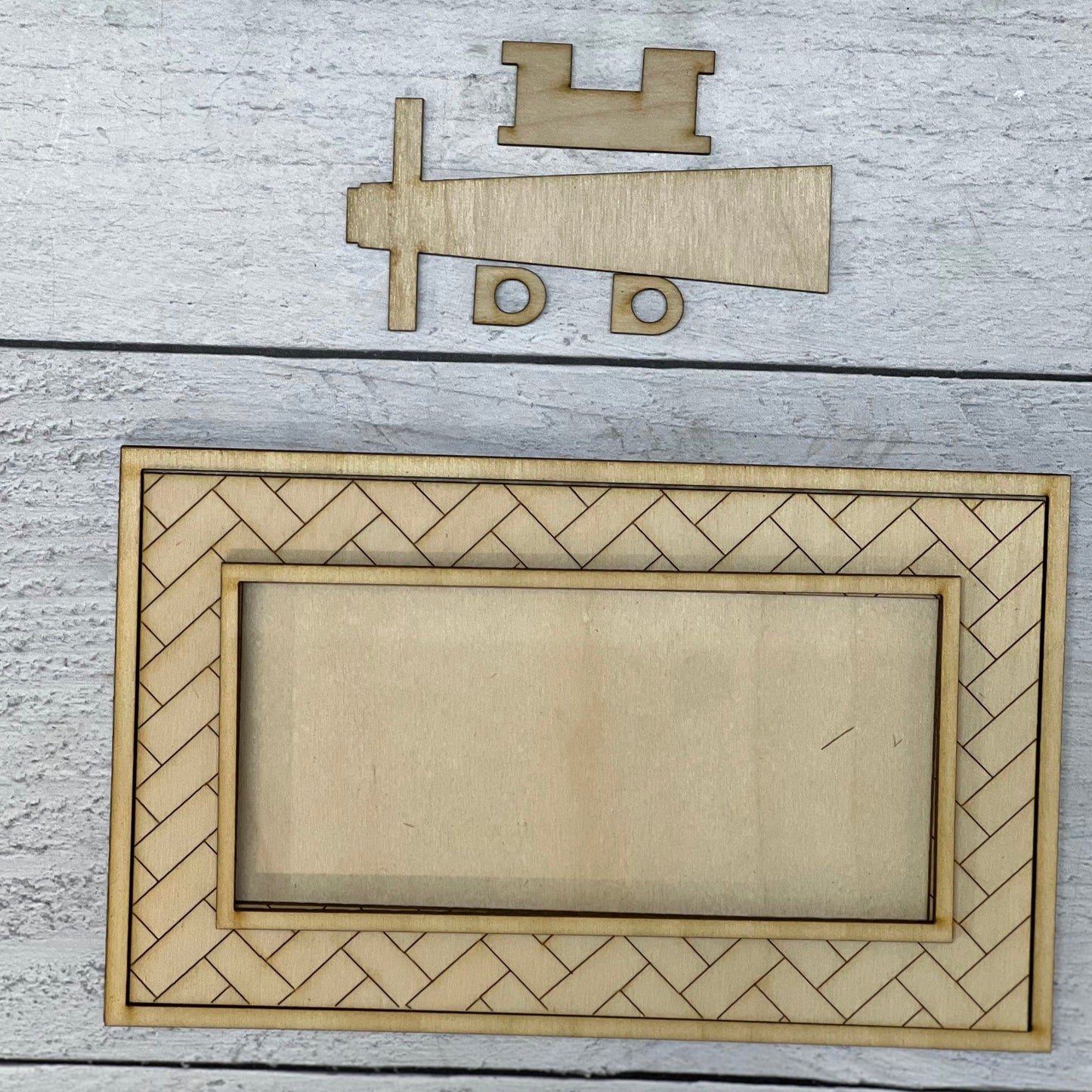 Wood Blanks Mini Rectangle Frame