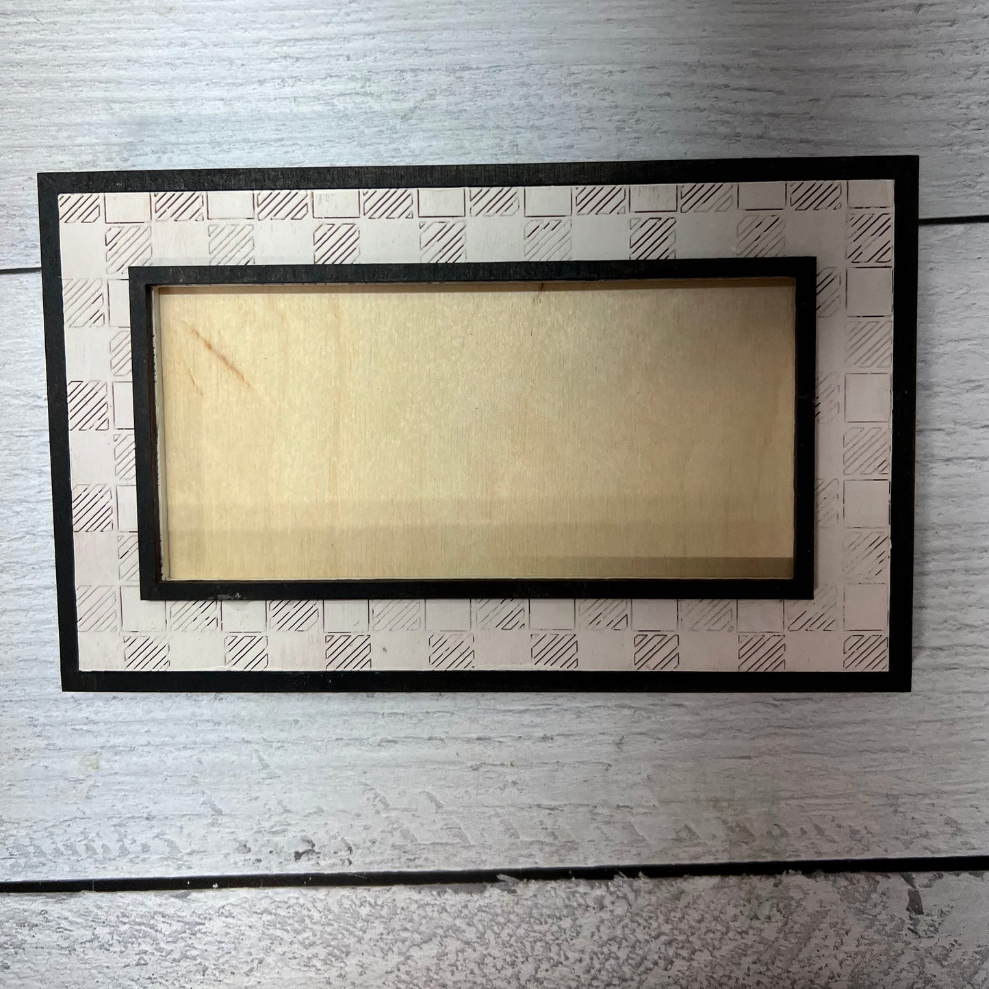 Wood Blanks Mini Rectangle Frame