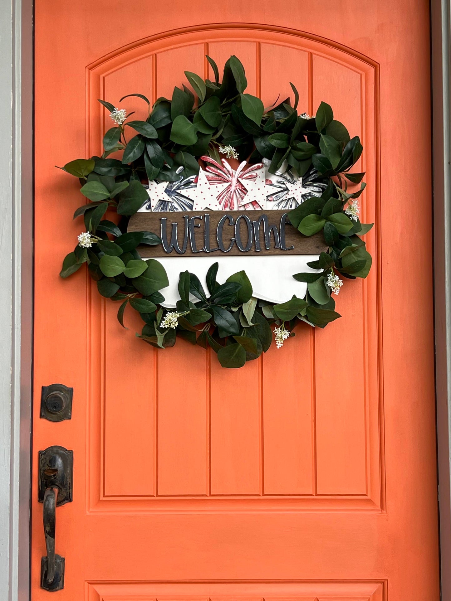 Scalloped Interchangeable Seasonal INSERT for Door