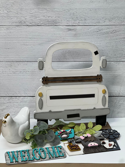 Wood Blanks Farmhouse Truck Interchangeable 12" Add On