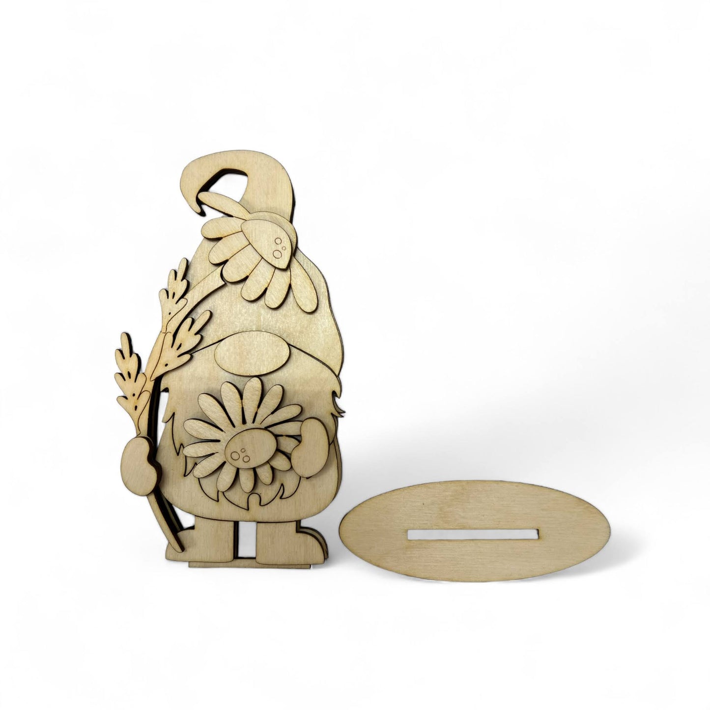 Wood Blanks Daisy Standing Gnome Blanks