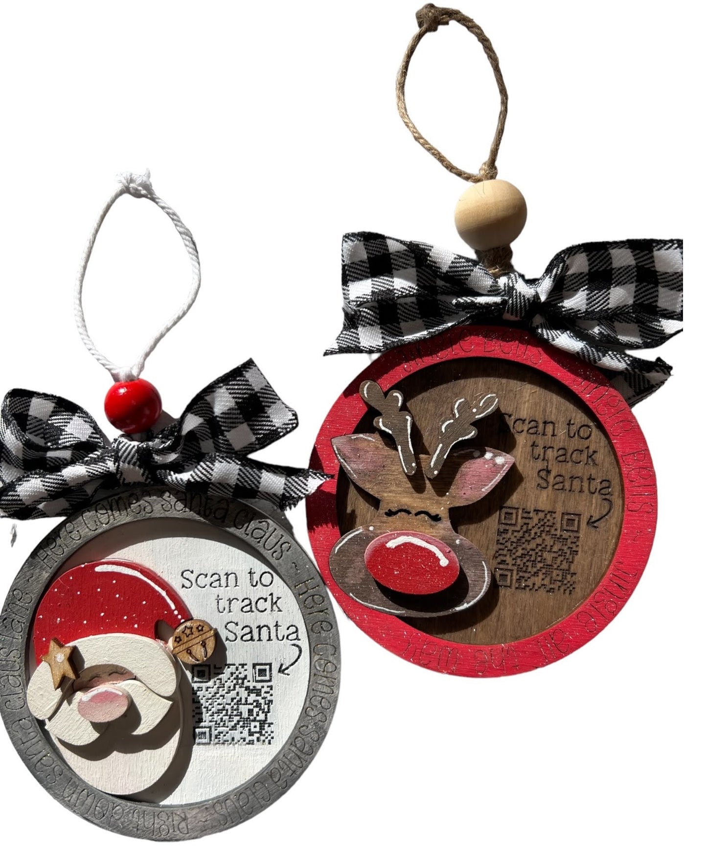 Santa Tracker Christmas Tree Ornament