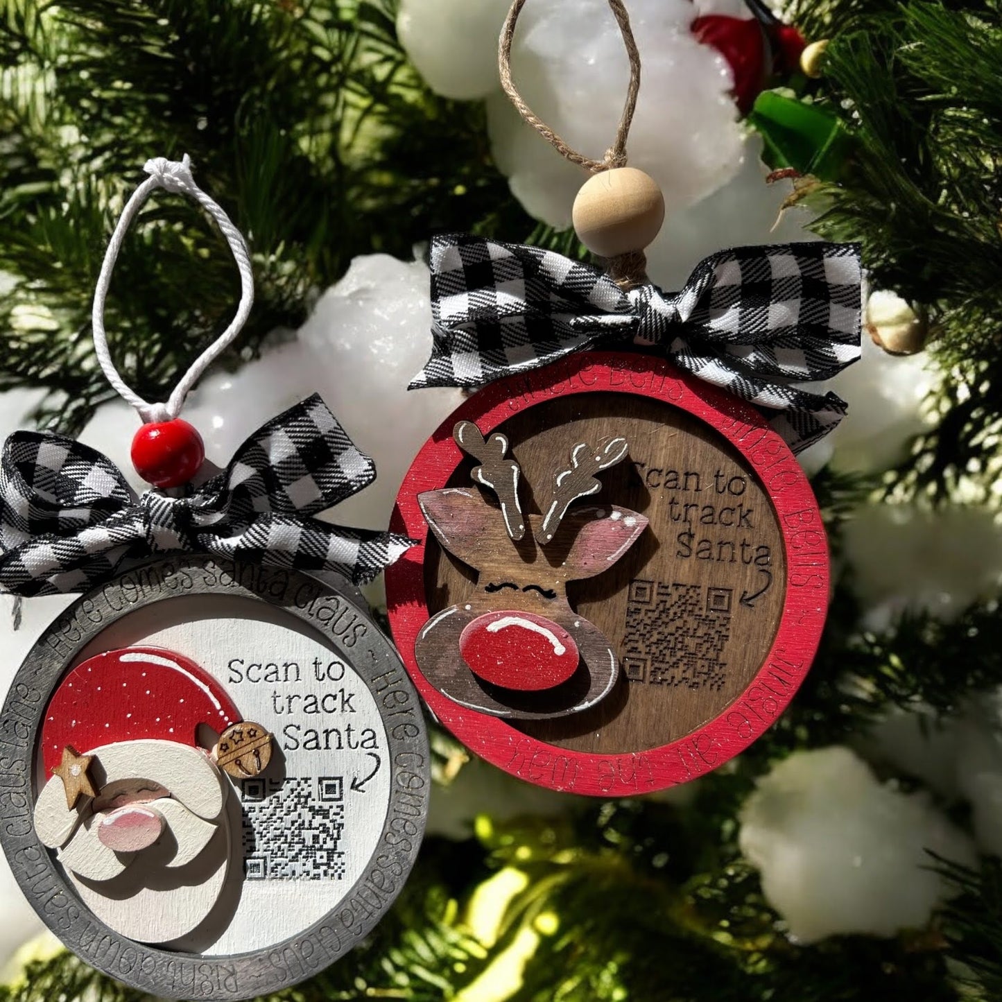 Santa Tracker Christmas Tree Ornament