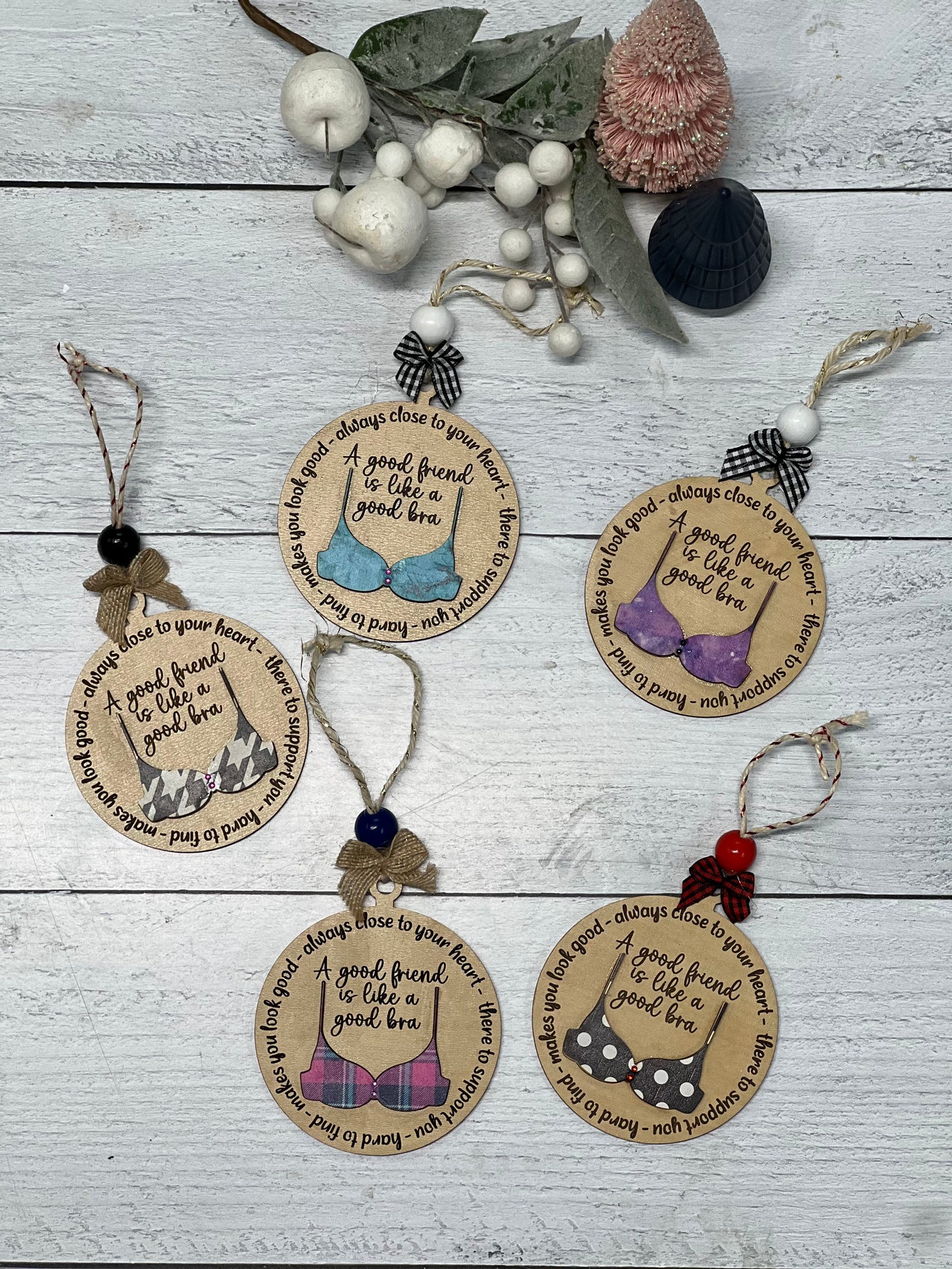 Christmas Ornament Supporting Friend