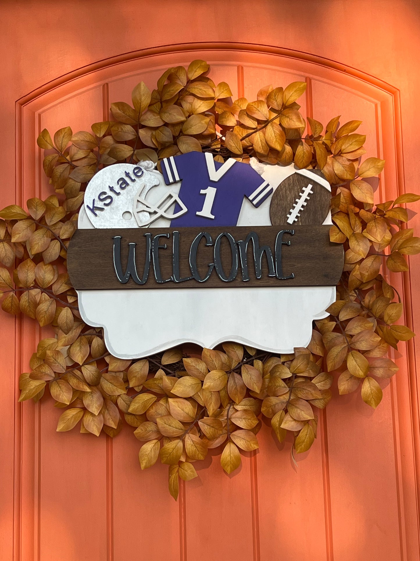 Scalloped Interchangeable Seasonal INSERT for Door