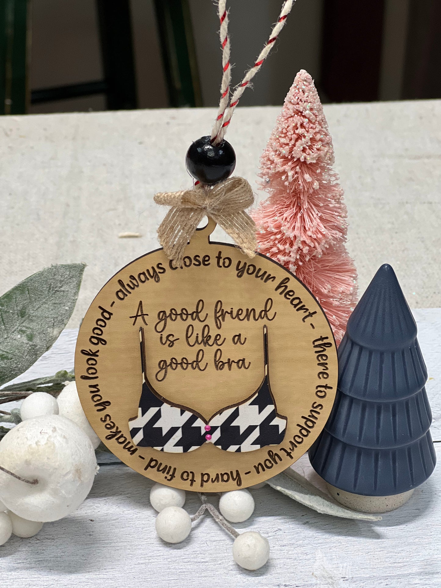 Christmas Ornament Supporting Friend