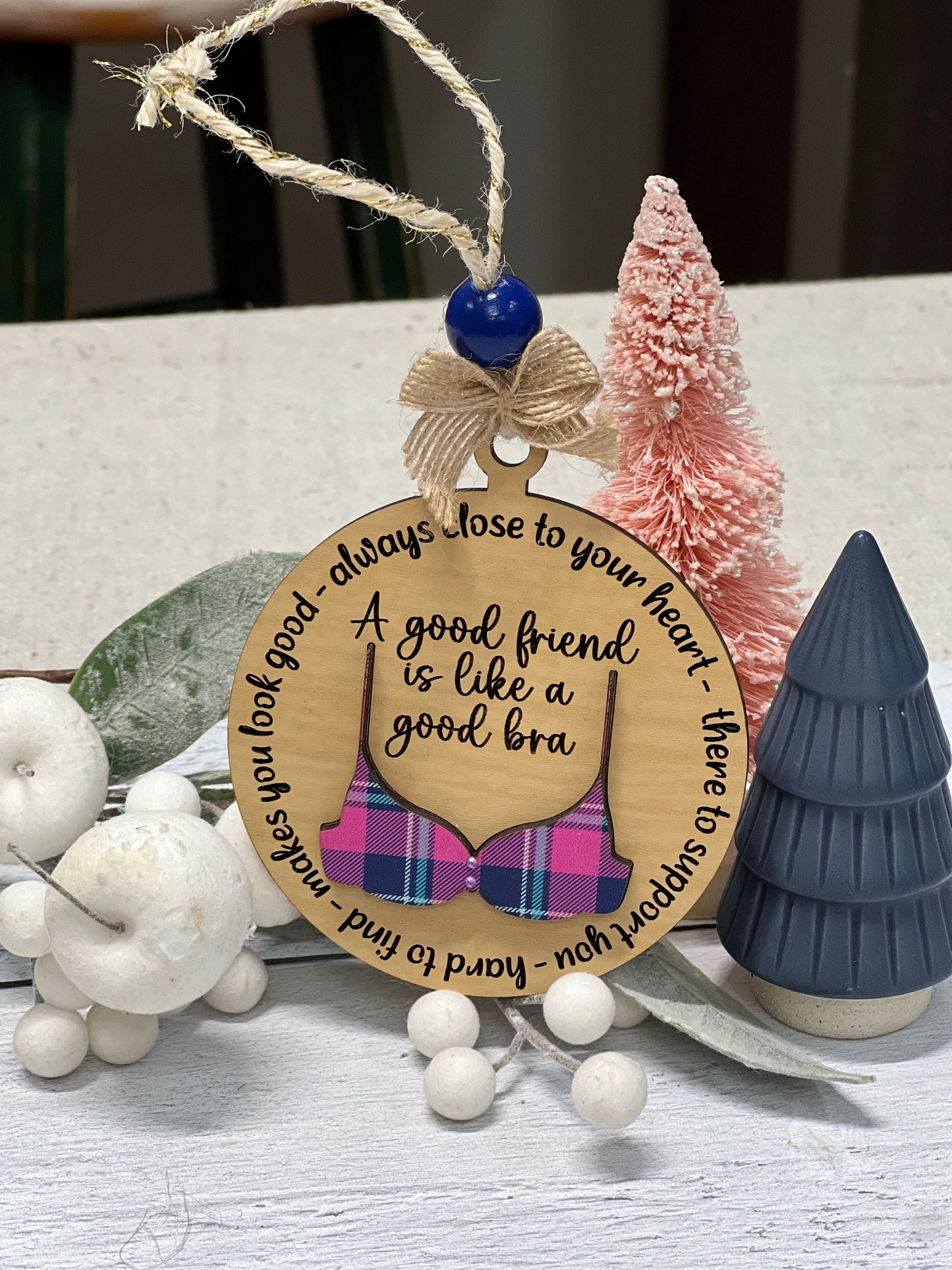 Christmas Ornament Supporting Friend