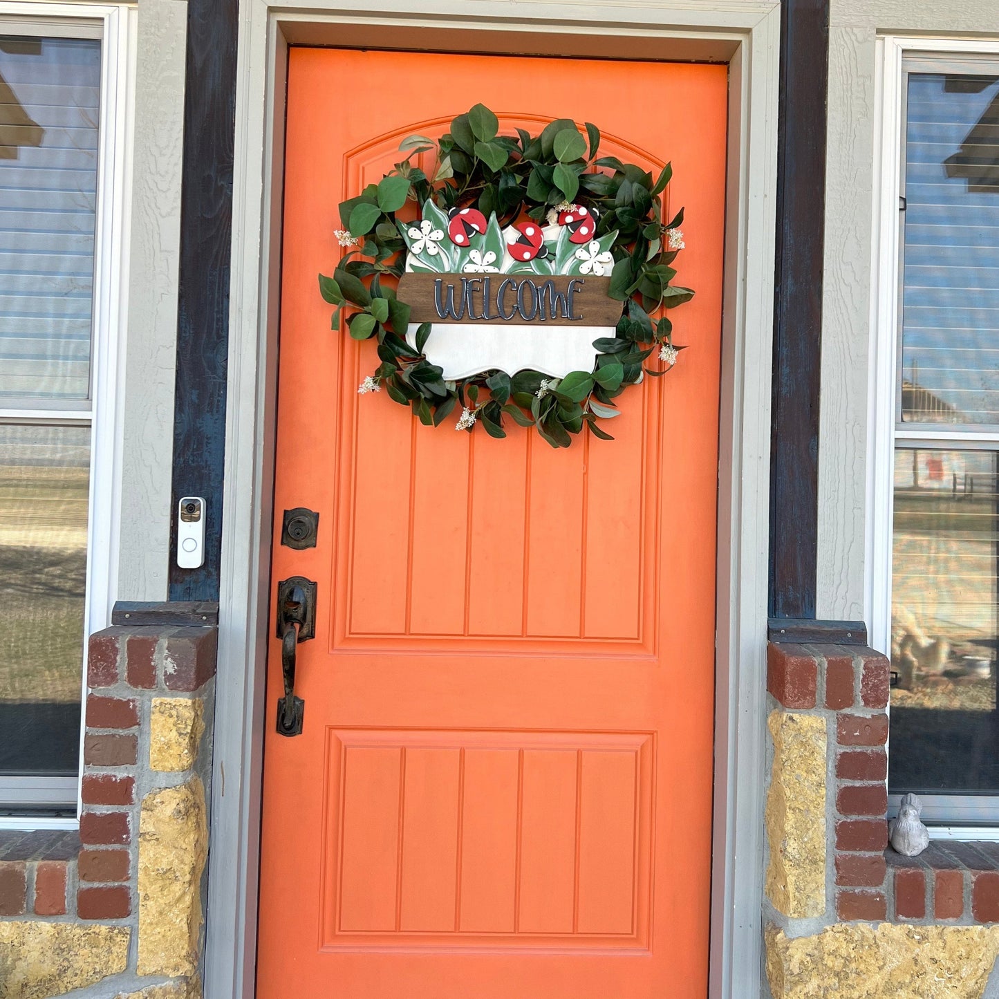 Scalloped Interchangeable Seasonal INSERT for Door