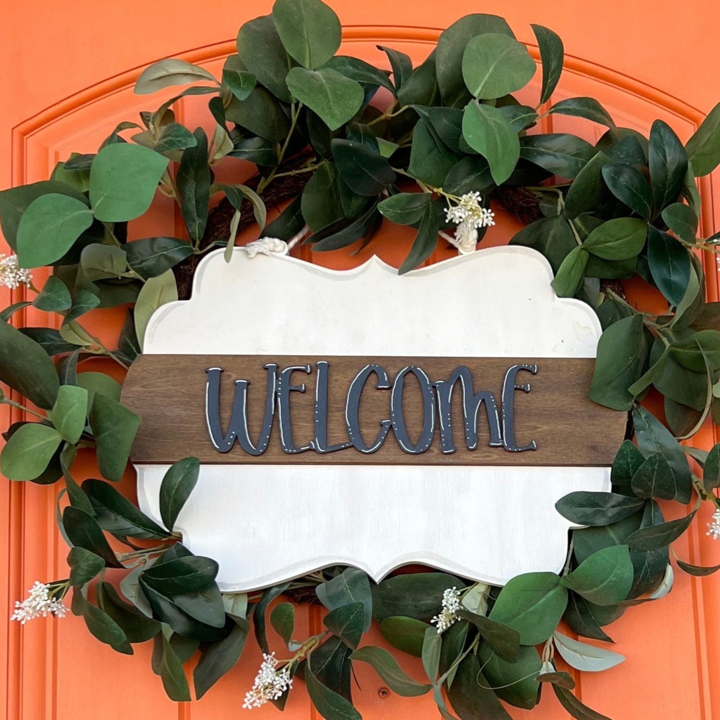 Scalloped Interchangeable Seasonal INSERT for Door