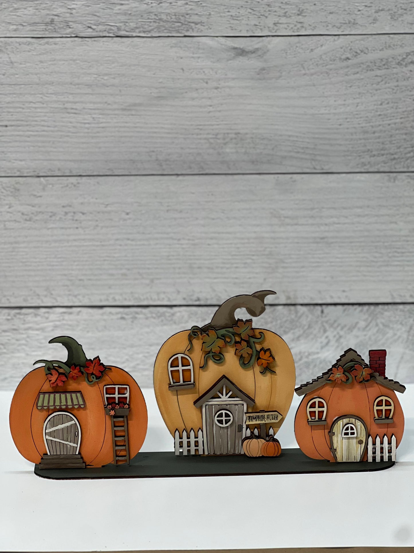 Wood Blanks Pumpkin Houses