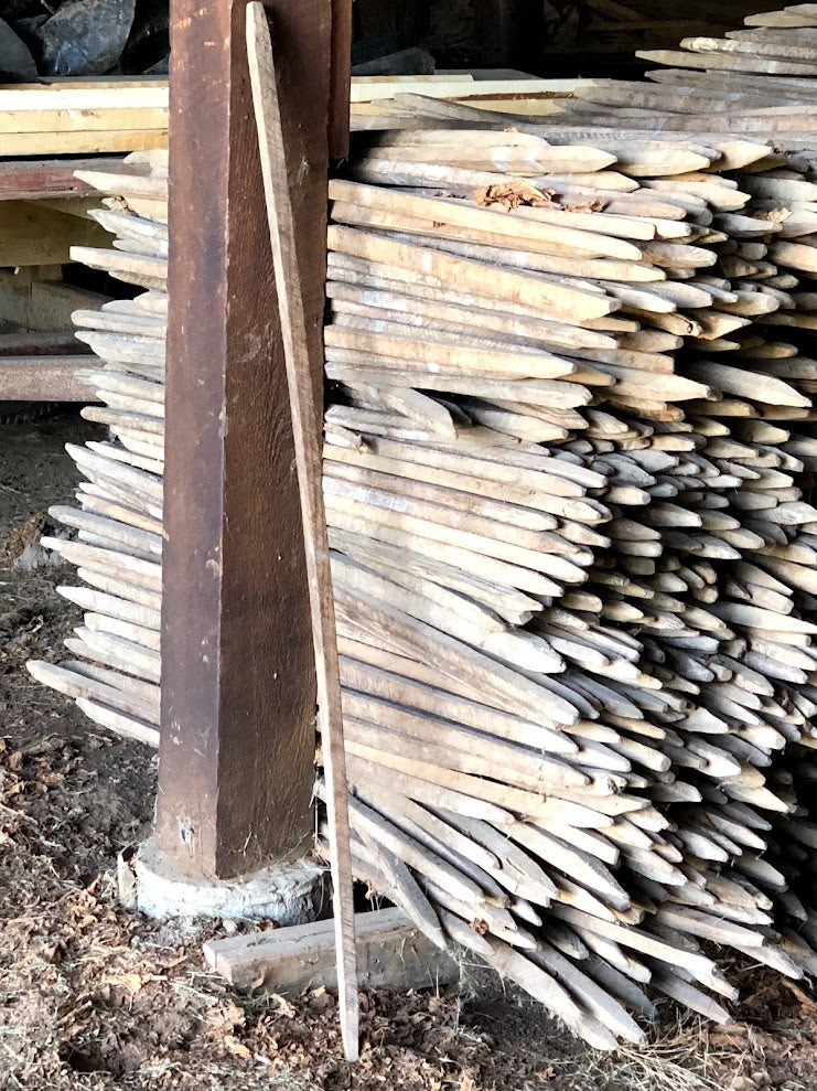 Bundle Of 10 Tobacco Sticks ~48" to 52" long, Made from native hard woods